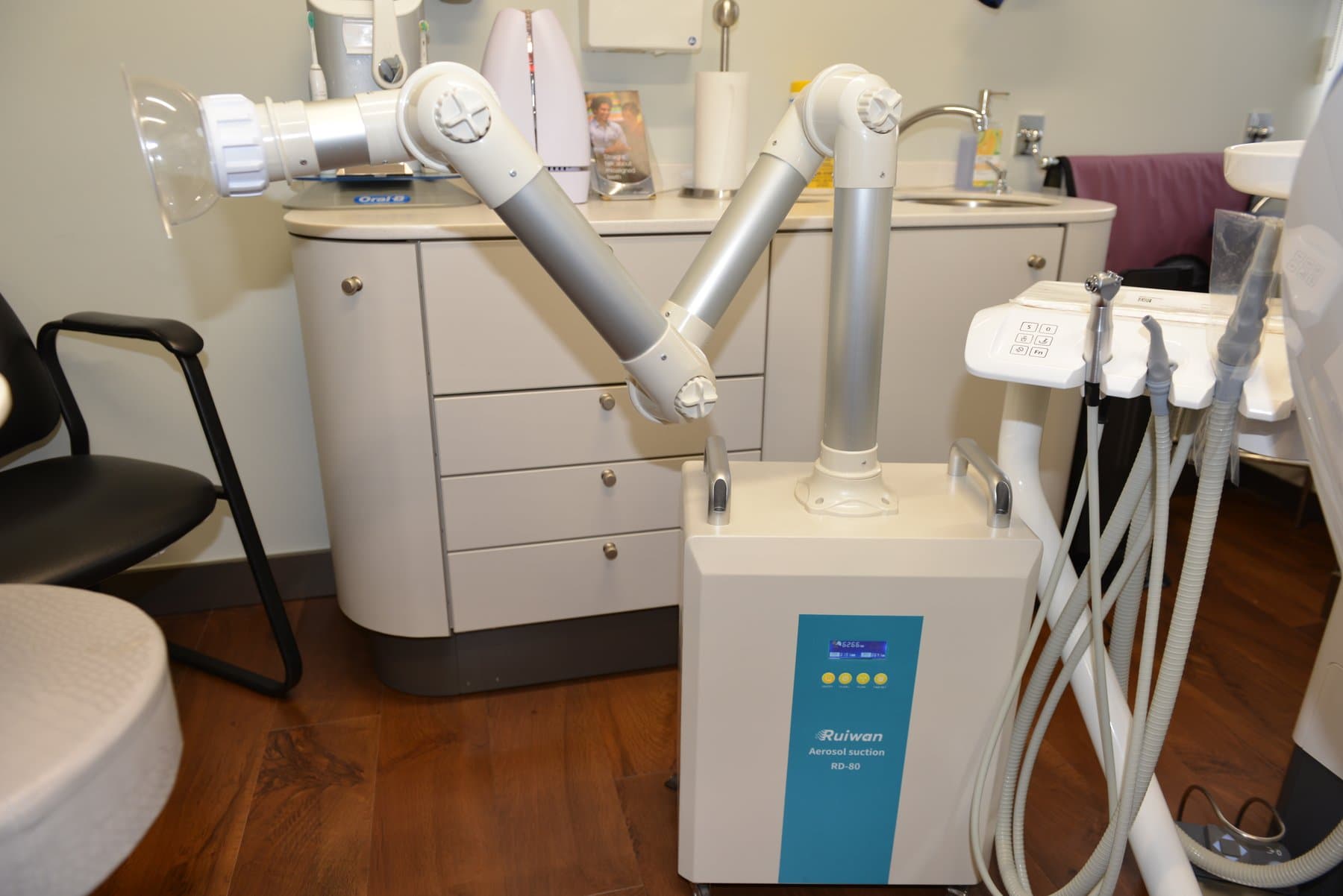 Photo of aerosol evacuation system